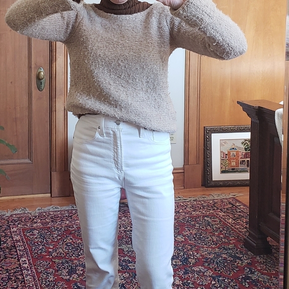 Club Monaco Tan Nubby Textured Sweater | Small - Picture 1 of 4